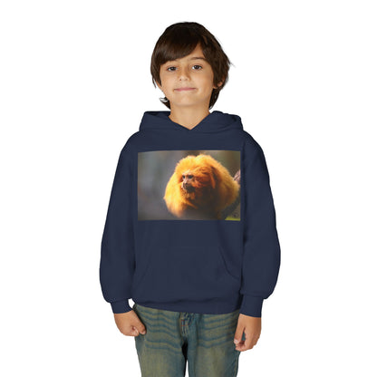 Golden Lion Tamarin Youth Hoodie — Cute Monkey Photo Sweatshirt for Kids