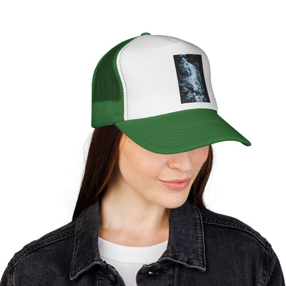 Waterfall Photo Trucker Cap — Outdoor Adventure Mesh Hat