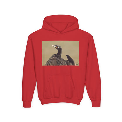 Cormorant Bird Photo Hoodie | Wildlife Photography Kids Sweatshirt
