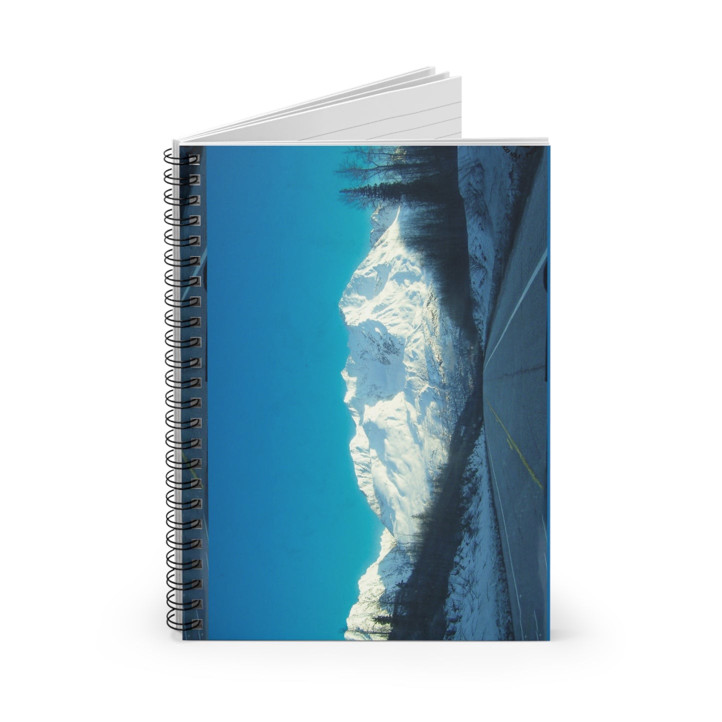 Mountain Snow Scenic Spiral Notebook — Ruled Travel Journal