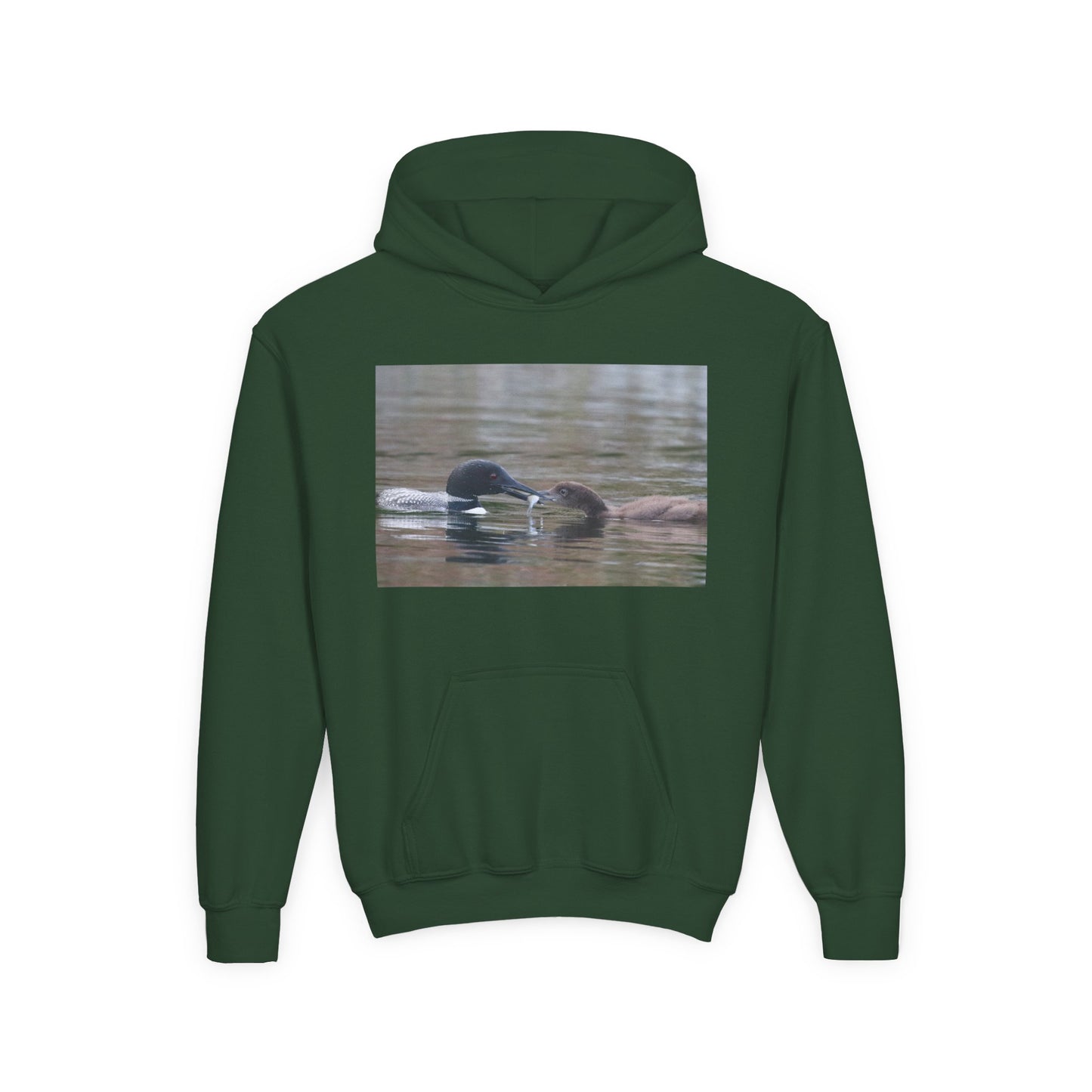 Youth Hoodie — Swimming Ducks Nature Photo Sweatshirt