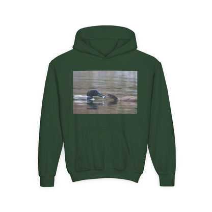 Youth Hoodie — Swimming Ducks Nature Photo Sweatshirt