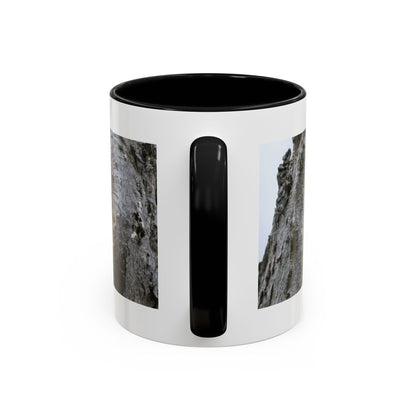 Bluebird in Tree Cavity Accent Coffee Mug — Nature Wildlife Ceramic Mug (11/15oz)