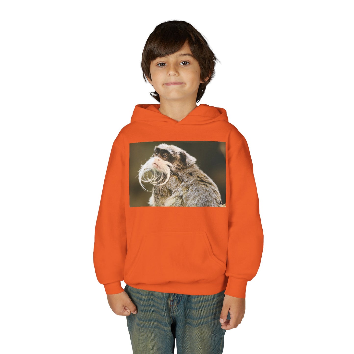 Youth Hoodie with Mustached Tamandua Anteater Photo – Cute Animal Kids Sweatshirt