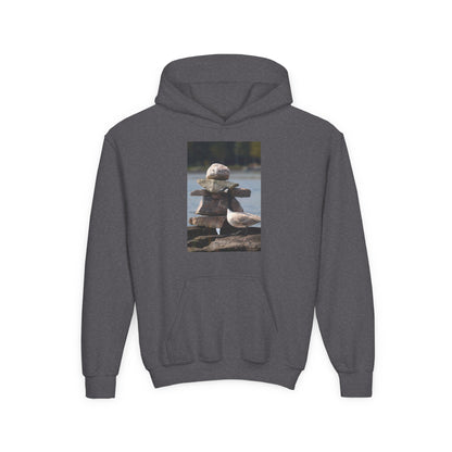 Youth Hoodie with Cute Duck Plush Photo — Kids' Cozy Animal Pullover