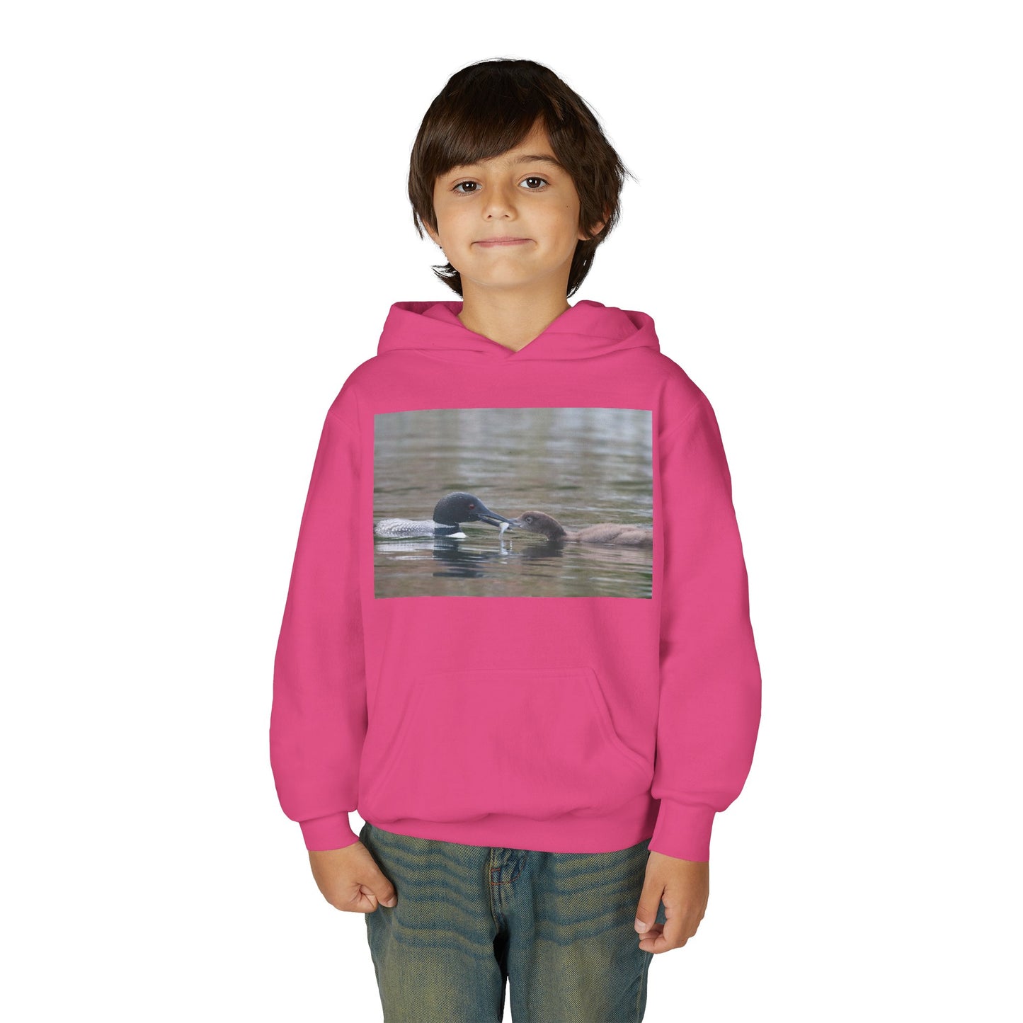 Youth Hoodie — Swimming Ducks Nature Photo Sweatshirt