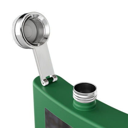 Penguin Portrait Flask — 6oz Stainless Steel Hip Flask