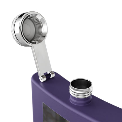 Penguin Portrait Flask — 6oz Stainless Steel Hip Flask