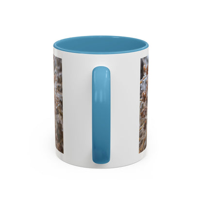Ice-Coated Berries Accent Coffee Mug (11/15 oz) — Winter Nature Photo