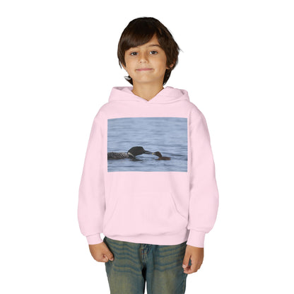 Youth Hoodie with Swimming Otters Photo – Cute River Otter Kids Sweatshirt