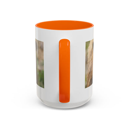 Funny Brown Bear Photo Accent Coffee Mug (11/15 oz)