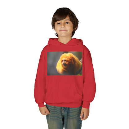 Golden Lion Tamarin Youth Hoodie — Cute Monkey Photo Sweatshirt for Kids