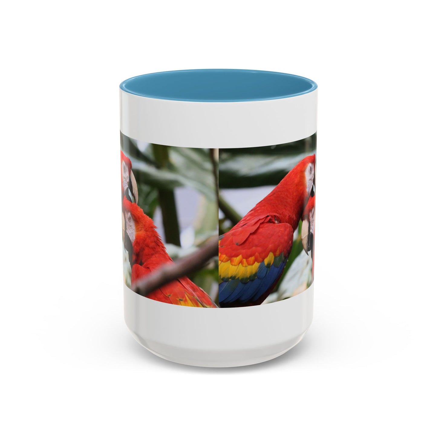 Scarlet Macaw Coffee Mug — Tropical Parrot Accent Mug (11/15oz)