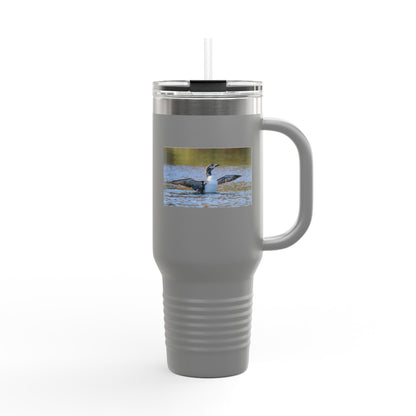 40oz Insulated Travel Mug — Loon Lake Wildlife Photo