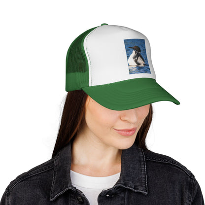 Loon Waterfowl Trucker Cap – Vintage Nature Bird Hat for Birdwatchers