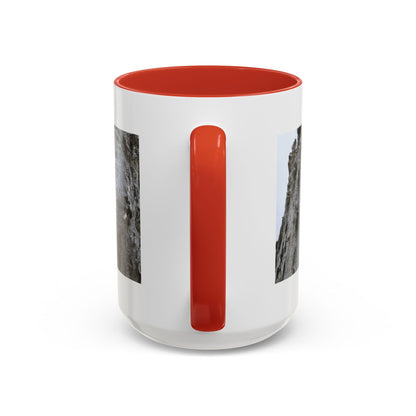 Bluebird in Tree Cavity Accent Coffee Mug — Nature Wildlife Ceramic Mug (11/15oz)