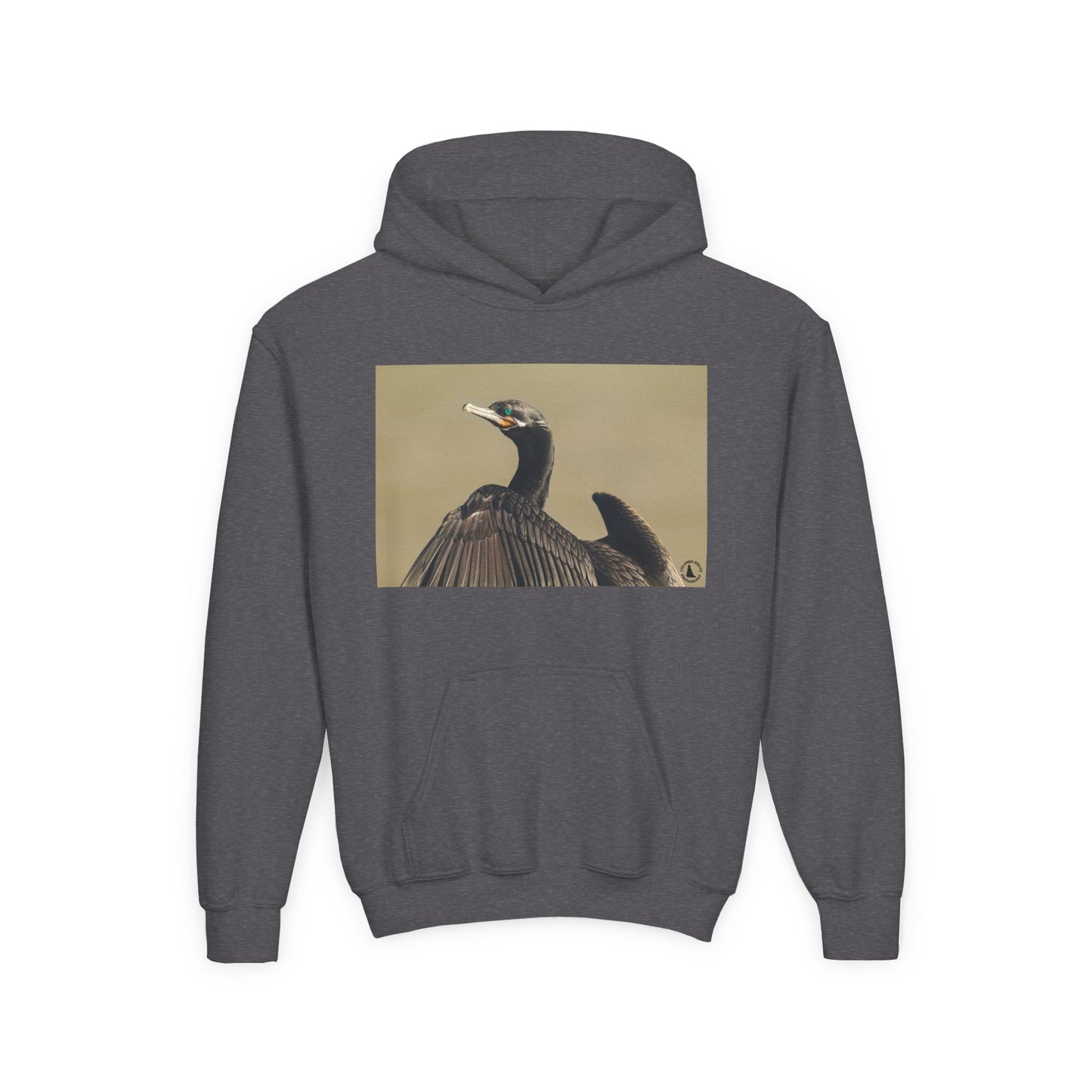 Cormorant Bird Photo Hoodie | Wildlife Photography Kids Sweatshirt