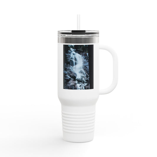 40oz Insulated Travel Mug — Mountain Waterfall Photo Design