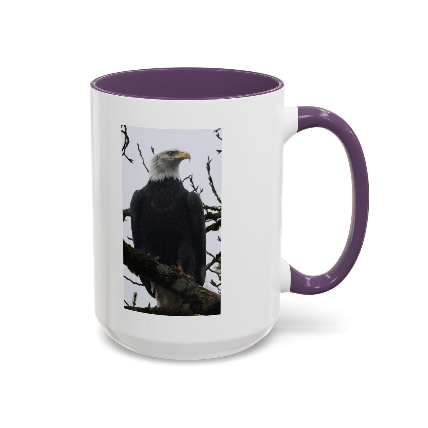 Bald Eagle Accent Coffee Mug – Patriotic Wildlife 11/15oz