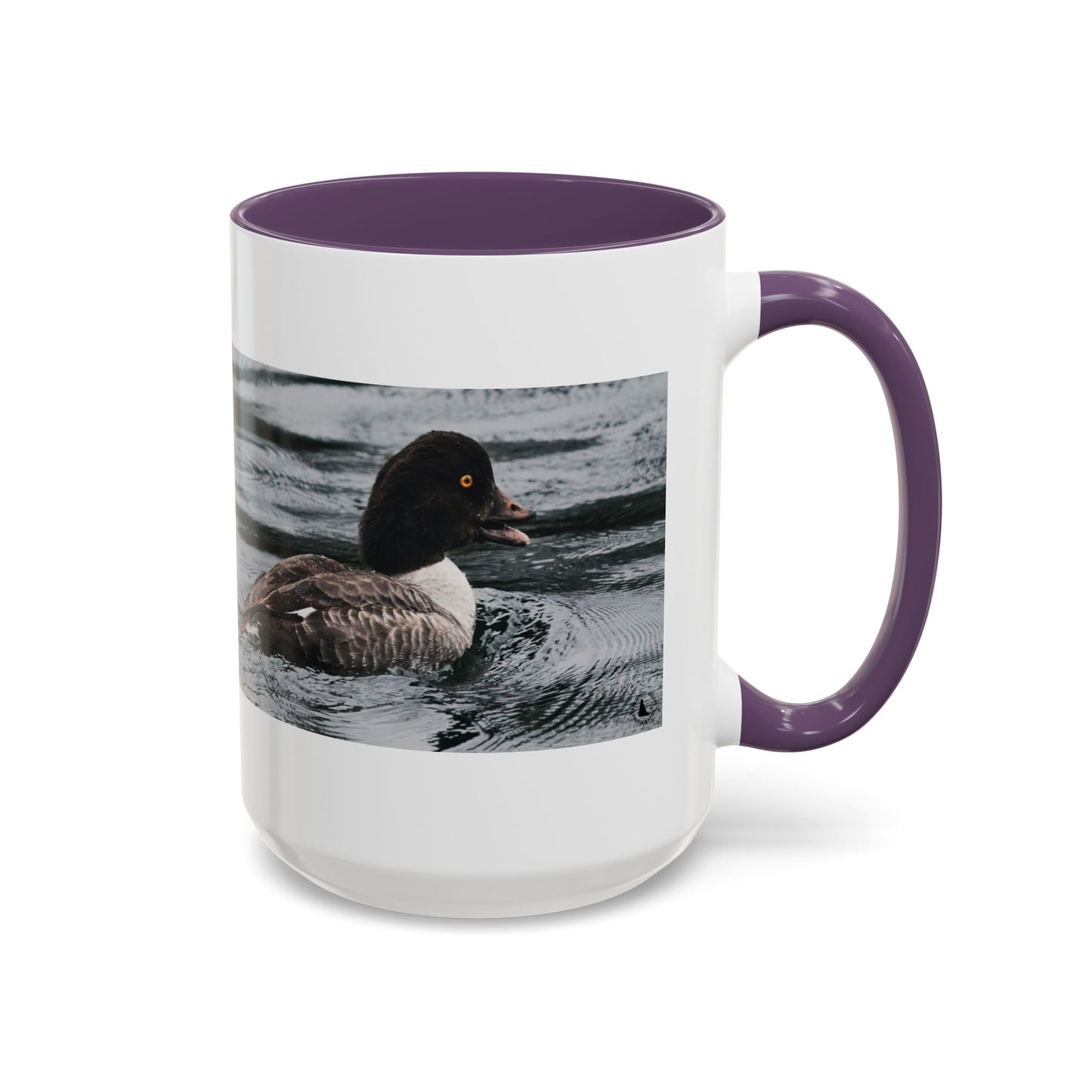 Goldeneye Duck Photo Accent Coffee Mug — Wildlife Nature Lover Gift (11/15 oz)