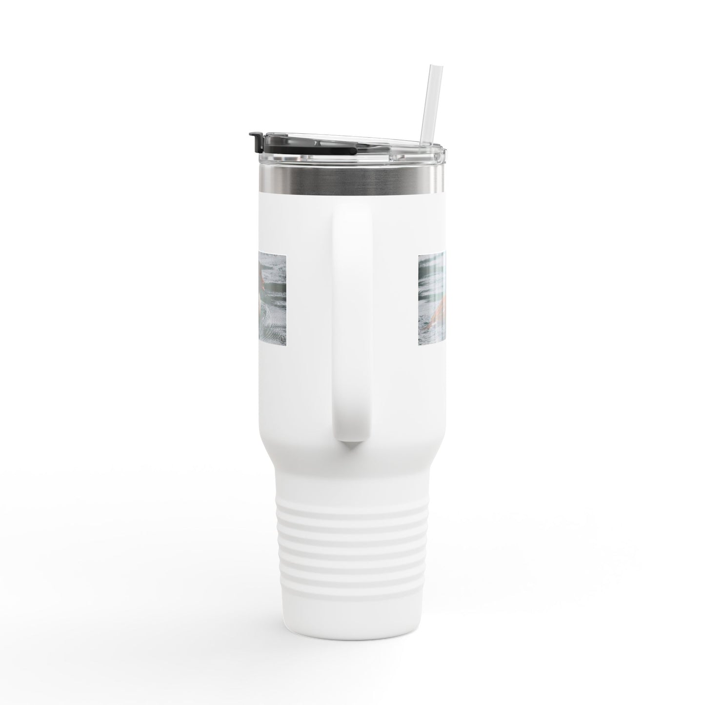 40oz Insulated Travel Mug with Duck Photo – Thermal Tumbler for Birdwatchers & Outdoor Lovers