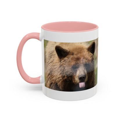 Funny Brown Bear Photo Accent Coffee Mug (11/15 oz)