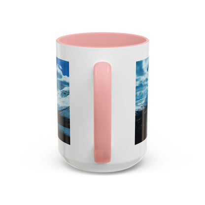 Mountain Landscape Accent Coffee Mug - Snowy Peaks Scenic 11/15oz