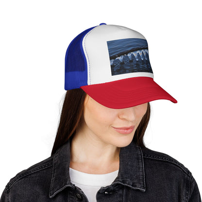 Trucker Cap — Winter Ice Wave Photo Print