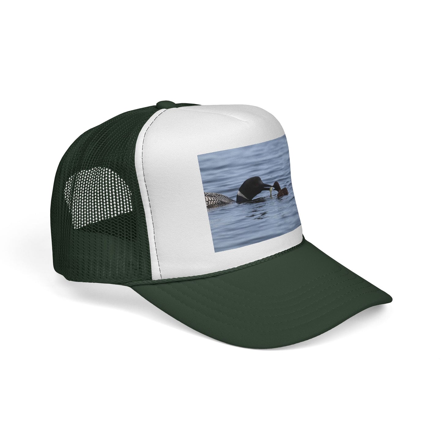 Loon Family Trucker Cap — Waterfowl Wildlife Photo Hat