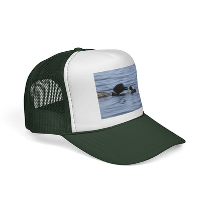 Loon Family Trucker Cap — Waterfowl Wildlife Photo Hat