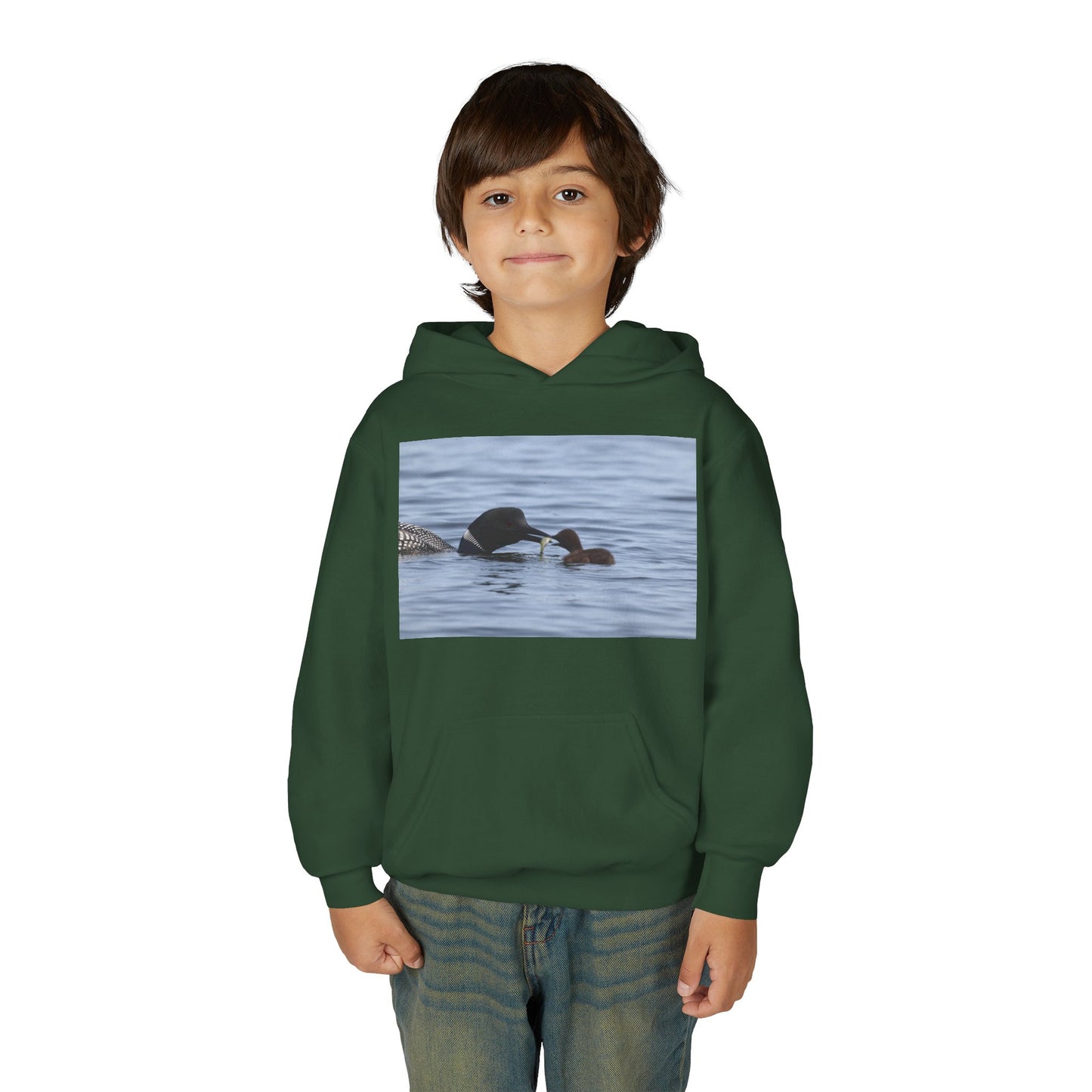 Duck Family Photo Hoodie — Youth Wildlife Nature Hoodie