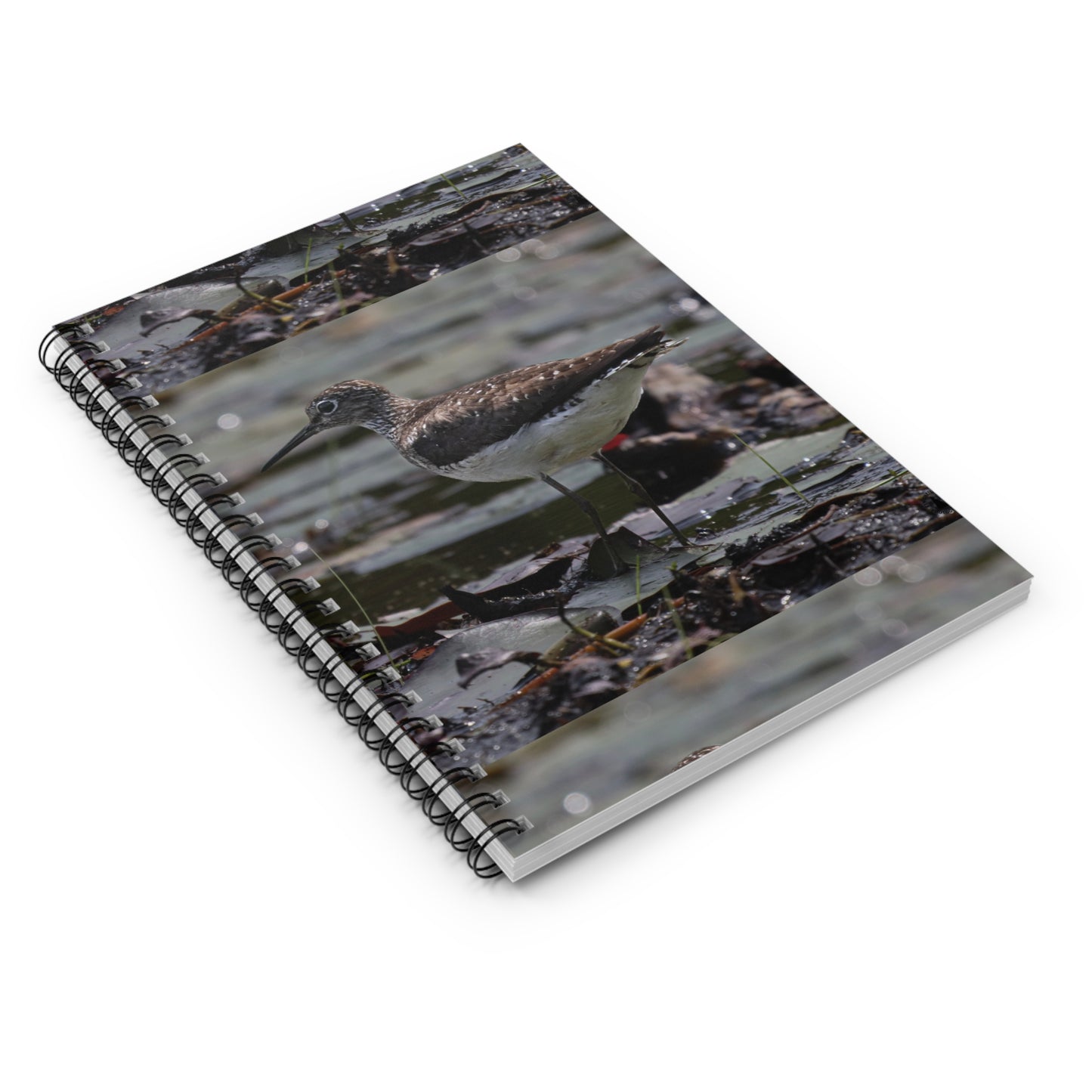 Sandpiper Spiral Notebook — Ruled Wildlife Journal for Bird Lovers