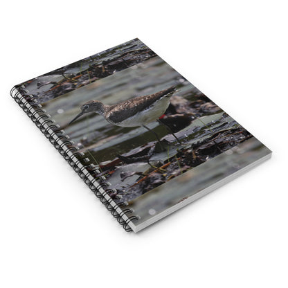Sandpiper Spiral Notebook — Ruled Wildlife Journal for Bird Lovers