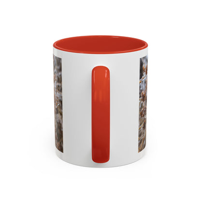Ice-Coated Berries Accent Coffee Mug (11/15 oz) — Winter Nature Photo