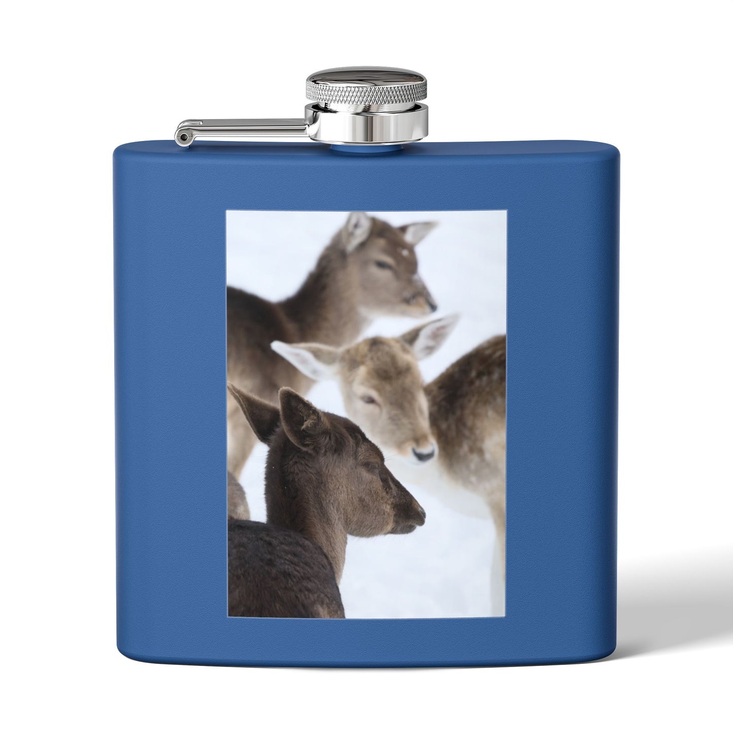 Deer Portrait 6oz Stainless Steel Flask