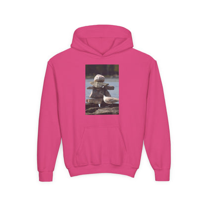Youth Hoodie with Cute Duck Plush Photo — Kids' Cozy Animal Pullover