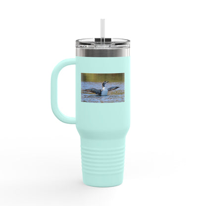 40oz Insulated Travel Mug — Loon Lake Wildlife Photo