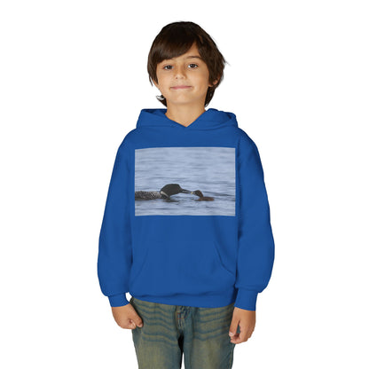 Youth Hoodie with Swimming Otters Photo – Cute River Otter Kids Sweatshirt