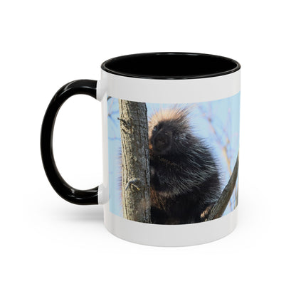 Porcupine Photo Accent Coffee Mug — Wildlife Nature Lover Gift (11/15oz)