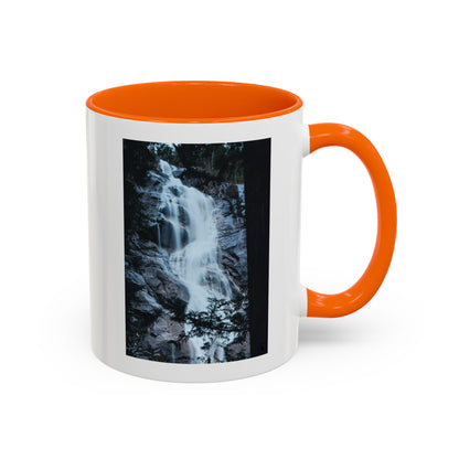 Waterfall Photo Accent Coffee Mug – Scenic Nature Travel Gift (11/15oz)
