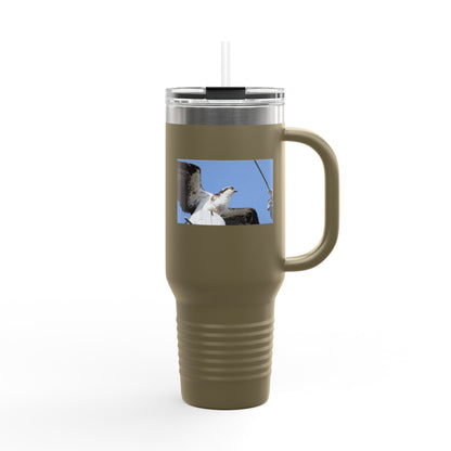 40oz Insulated Travel Mug — Seagull Photo Beach Tumbler