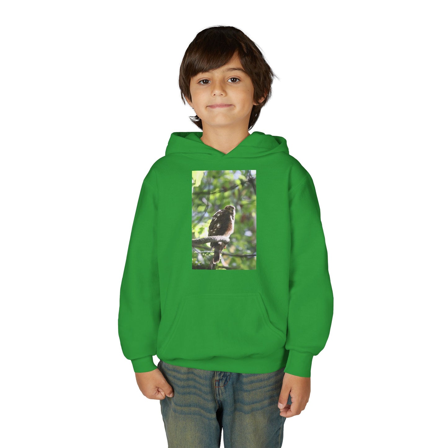 Youth Hoodie — Woodland Sparrow Photo Pullover