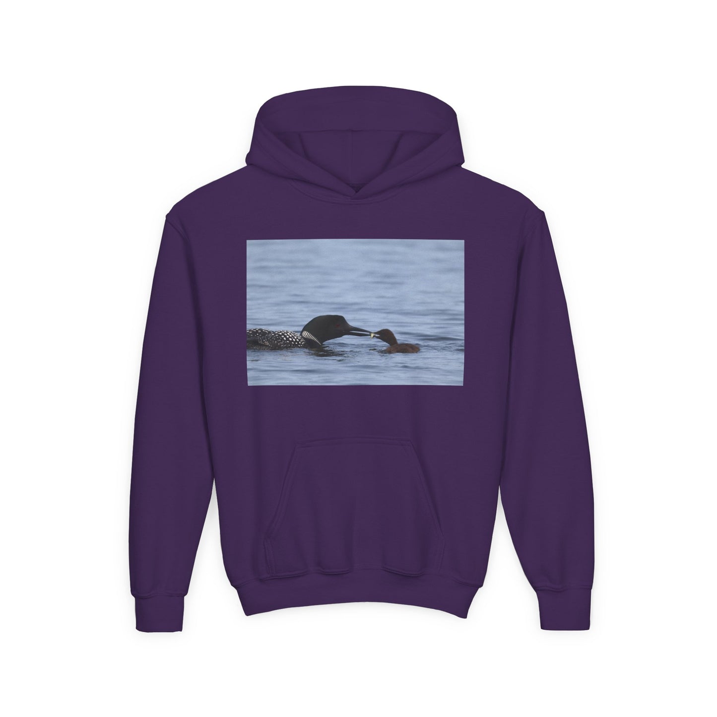 Youth Hoodie with Swimming Otters Photo – Cute River Otter Kids Sweatshirt