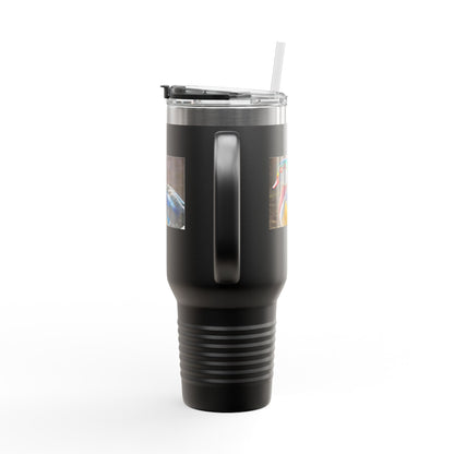 Wood Duck 40oz Insulated Travel Mug — Large Stainless Tumbler with Handle