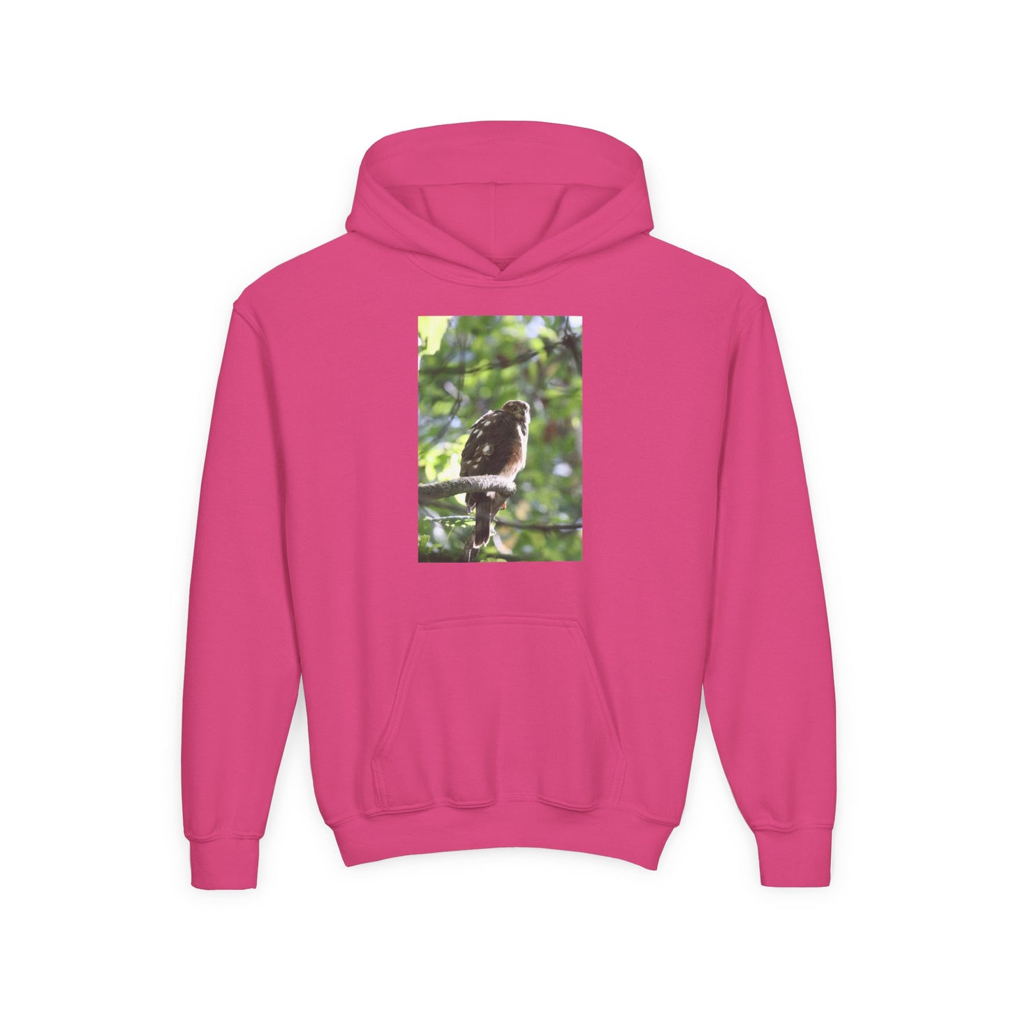 Youth Hoodie — Woodland Sparrow Photo Pullover