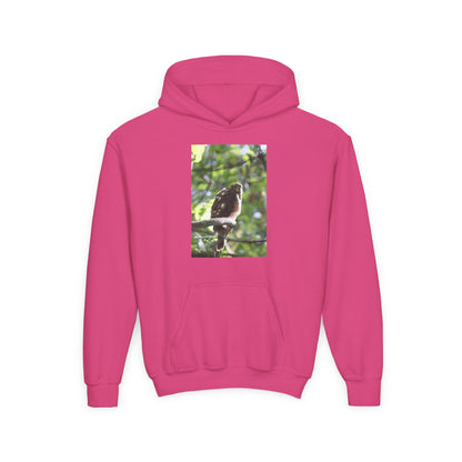 Youth Hoodie — Woodland Sparrow Photo Pullover