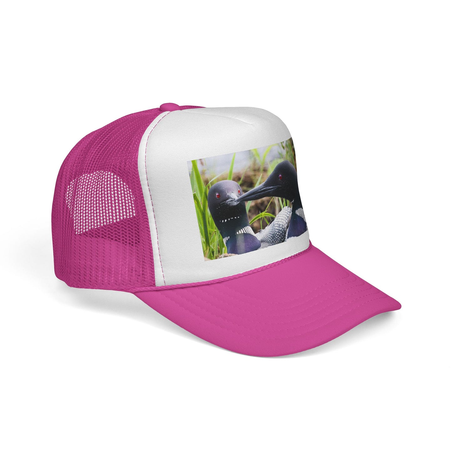 Loon Photo Trucker Cap — Wildlife Bird Hat for Nature Lovers