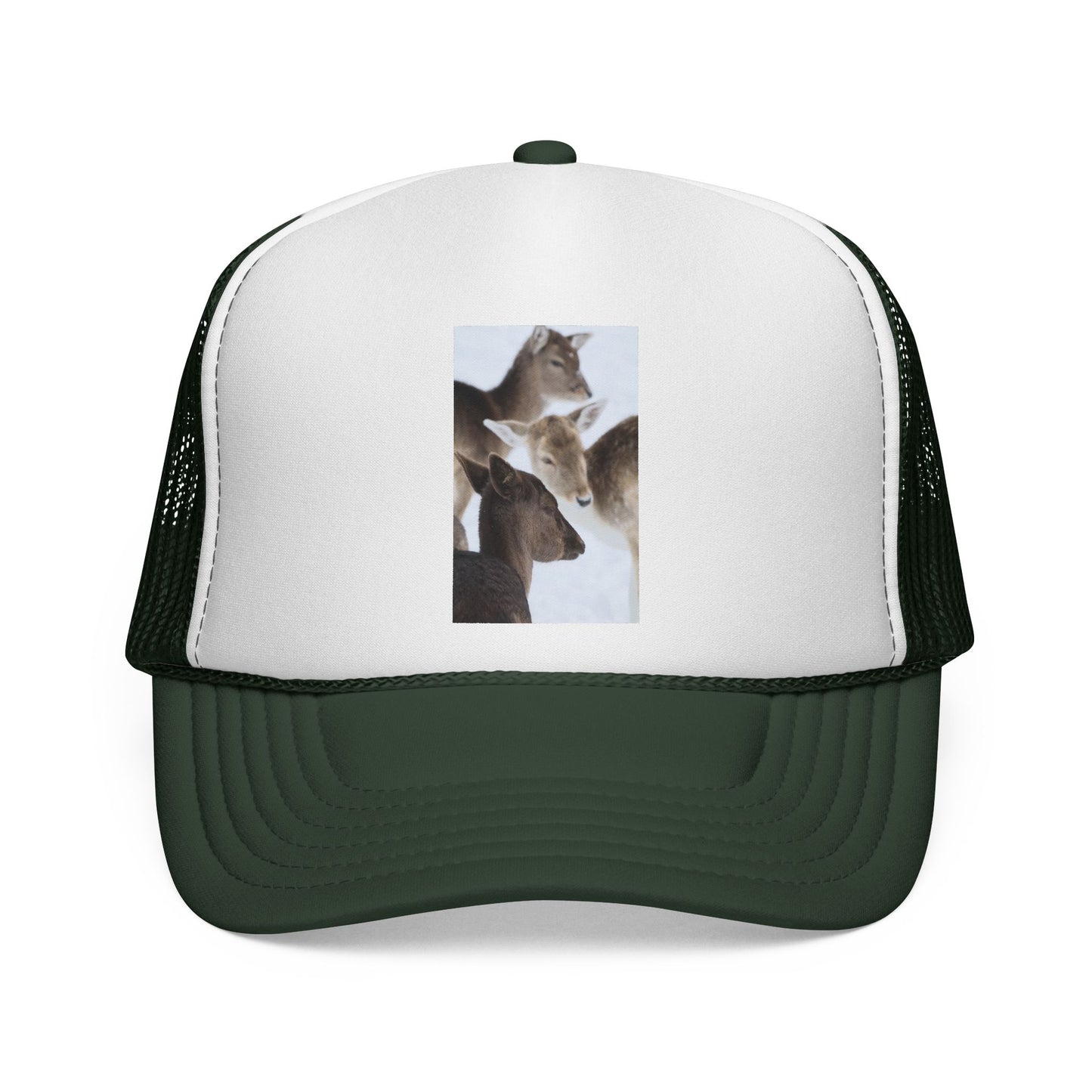 Trucker Cap — Wild Deer Family Photo Print Hat