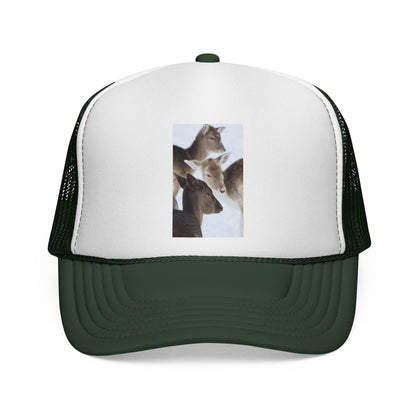 Trucker Cap — Wild Deer Family Photo Print Hat