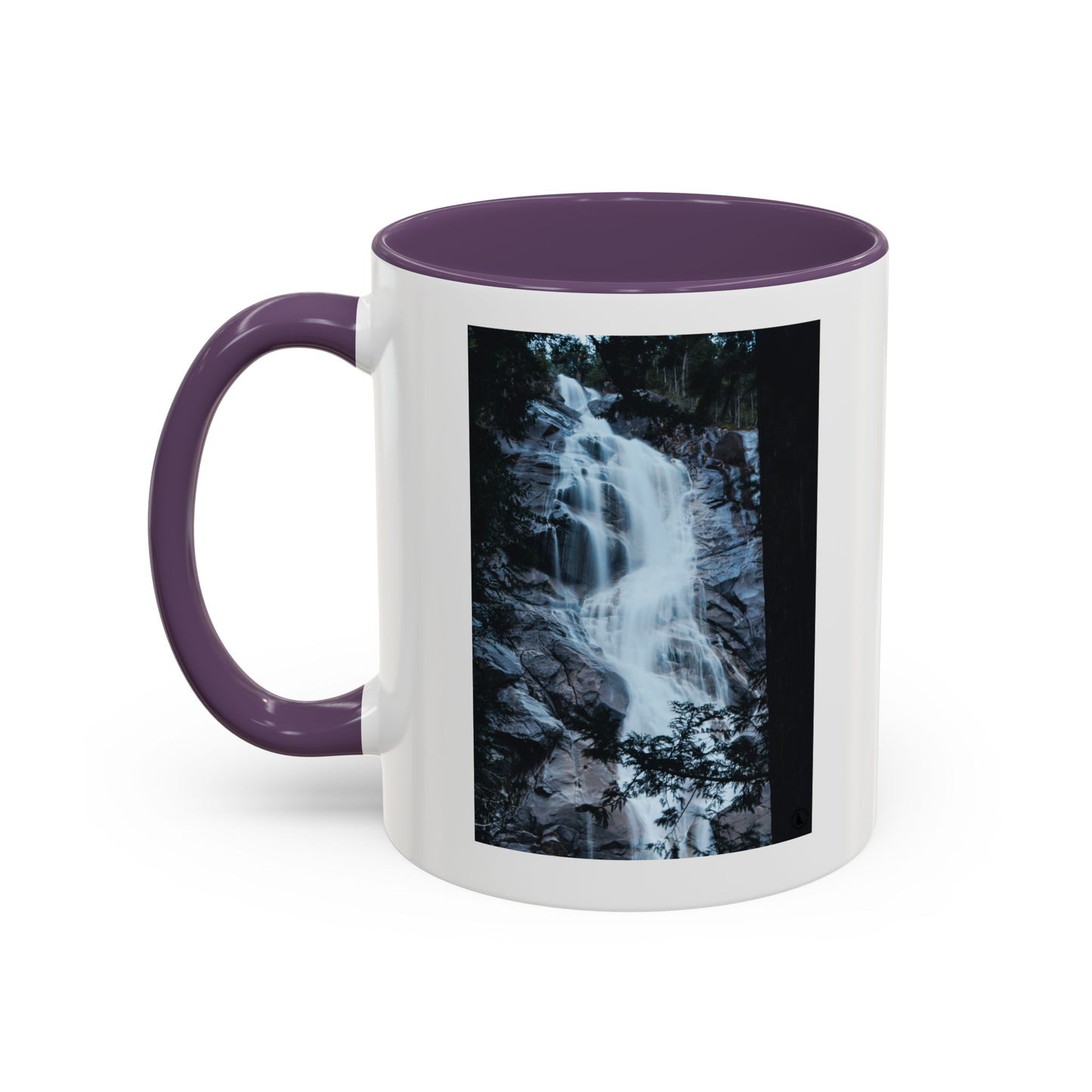 Waterfall Photo Accent Coffee Mug – Scenic Nature Travel Gift (11/15oz)